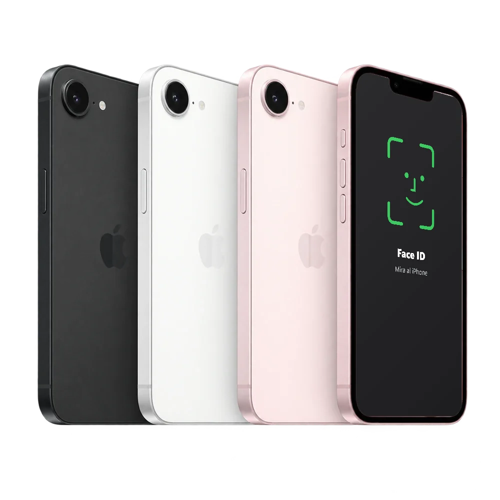 iPhone 17e con la pantalla de Face ID reconociendo una cara