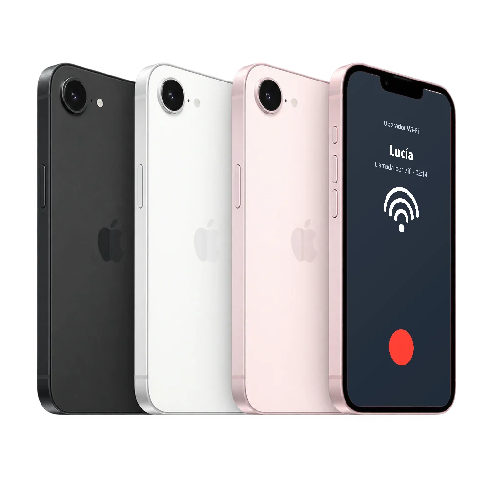 iPhone 17e en una llamada por wifi
