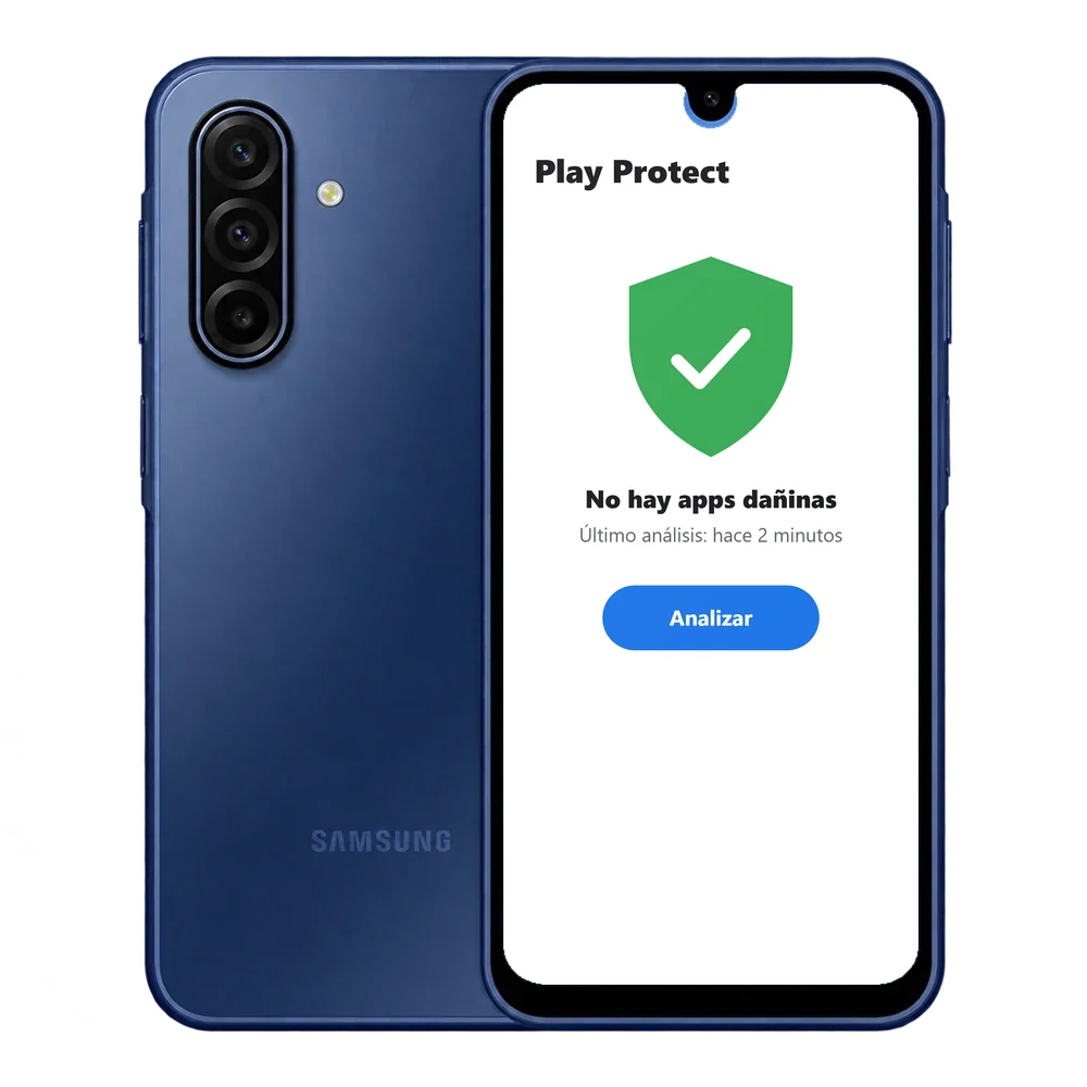 Samsung Galaxy A17 5G con Google Play Protect sin apps dañinas
