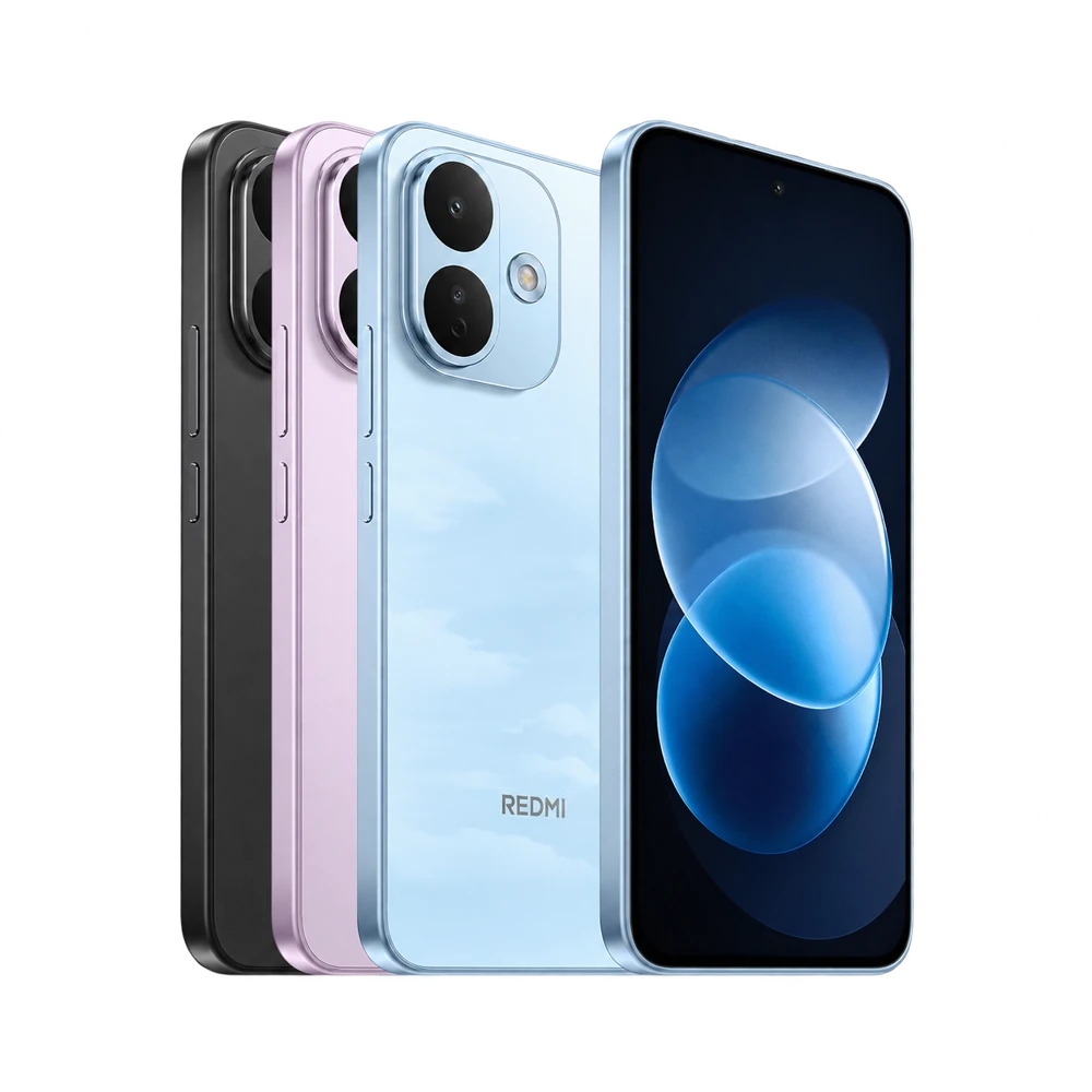 Redmi Note 17 Pro 5G en varios colores, con vista frontal y trasera